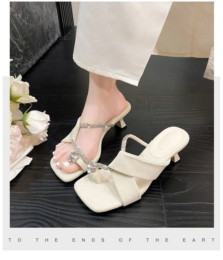 Women's Minimalist Pointed Toe Mules, Comfortable Hidden Heel Slip-On Sandals, Premium PU Leather Daily Commute Shoes, Non-Slip Outsole, Summer Casual Footwear